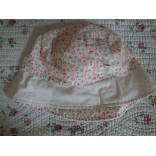 Chapeau Fille Fleuri Rose Liberty "Tout Compte Fait" T.54cm