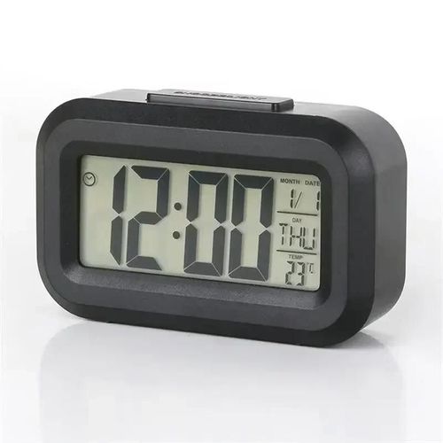 Réveil intelligent LED multifonctionnel pour étudiants et enfants, horloge de bureau numérique, simple, Shoe, minuterie-Black