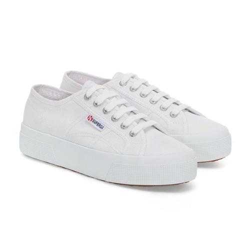 Superga - Chaussures À Semelles Compensées - Adulte - 40 Fr - Blanc