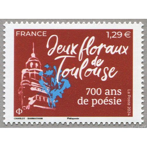 France 2024, Très Beau Timbre Neuf** Luxe Yvert 5772, Jeux Floraux De Toulouse, 700 Ans De Poésie.