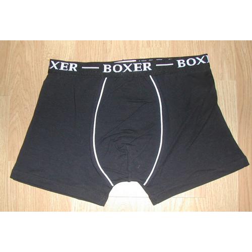 Boxer Noir Taille M/5 165 Cm - 85 Cm 95% Coton 5% Leca