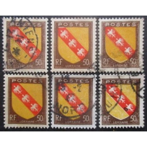 France N°757 X 6 Oblitéré