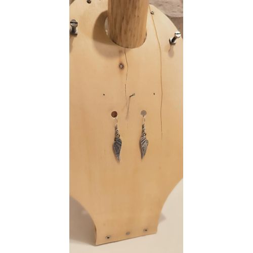 Boucles D'oreilles Fantaisie N51 Ailes D'anges Argentees