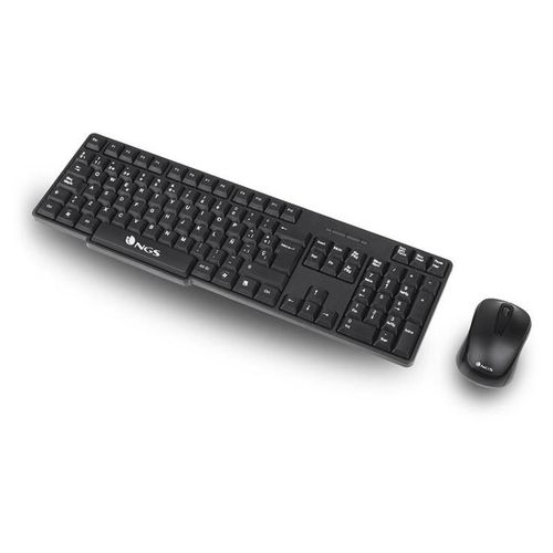 NGS Euphoria Kit - Ensemble clavier et souris - full size - sans fil - 2.4 GHz - QWERTY - noir