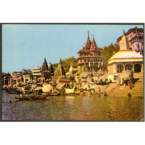 Carte Postale Scindia Ghat, Varanasi, India