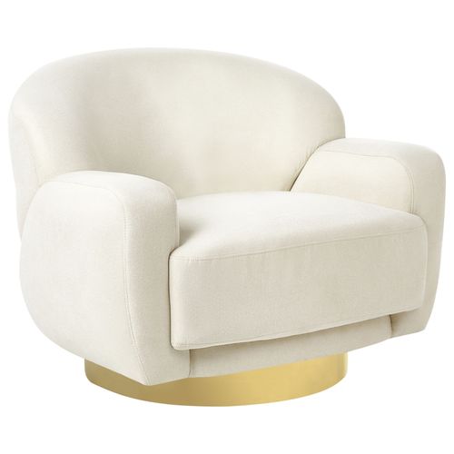 Fauteuil En Tissu Beige Clair Lejre