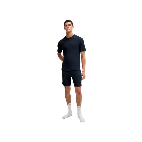 T Shirt Boss Rib Homme Bleu