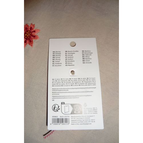 Boucle D'oreille Pere Noel