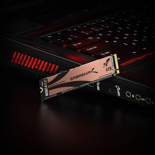 SABRENT M.2 NVMe SSD 4 To Gen4, SSD Interne 7100Mo/s en Lecture, Disque Dur Interne PCIe 4.0 (SB-RKT4P-4TB)