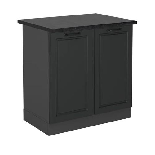 Meuble Bas Sous-Évier R-Line, 80cm , Pt Anthracite, Anthracite Campagne, Anthracite, Vicco