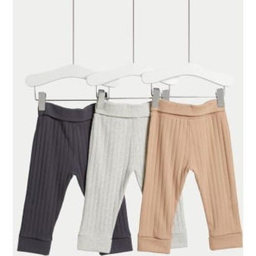 Lot De 3 Leggings En Coton Côtelé (Jusqu'au 3 Ans) - Multicolore