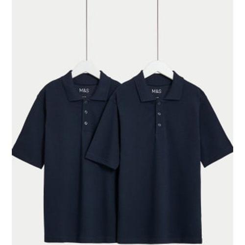 Lot De 2 Polos Unisexes Anti-Taches Parfaits Pour L'école (Du 2 Au 18 Ans) - Multicolore