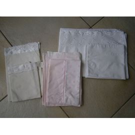 Parure Lit De Bébé Drap + Taie De Traversin Différents Modèles