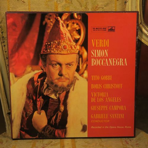 Verdi Simon Boccanegra Gobbi Christoff De Los Angeles Campora Gabriele Santini