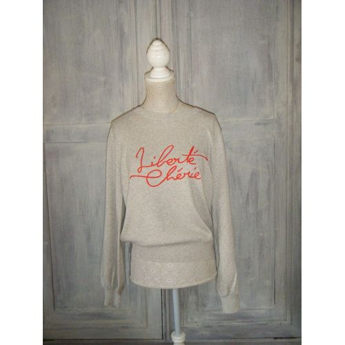 Suncoo Pull Femme Percy Message T1 Gris