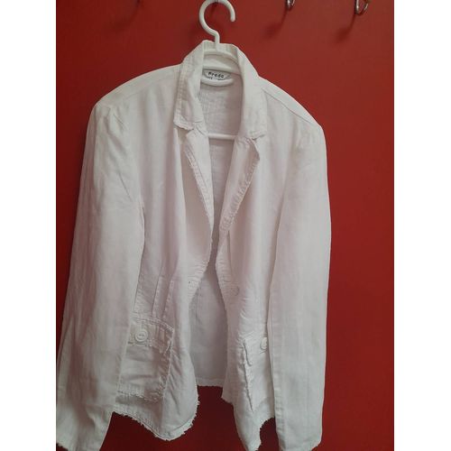 Veste Femme En Lin 38 Blanche