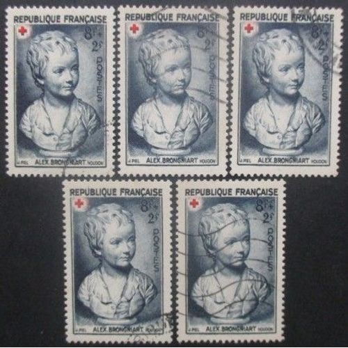 France N°876 X 5 Oblitéré