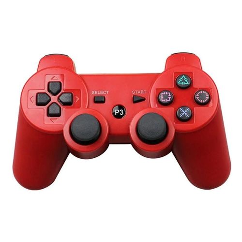Manette Bluetooth Sans Fil Pour Sony Ps3, Manette De Jeu, Manette De Jeu Play Station 3, Poignée À Distance Pour Sony Playstation 3-Rouge