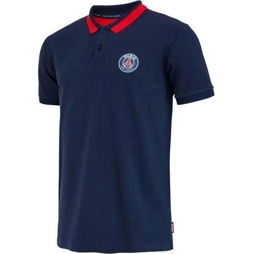 S - Polo - Paris Saint Germain - Collection Officielle - Homme - Bleu - Manches Courtes
