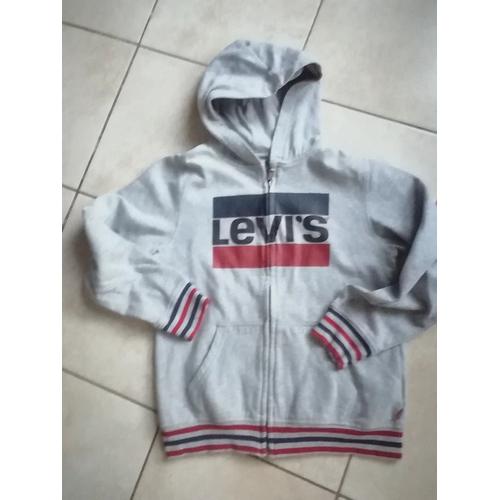 Veste Sweat À Capuche Levis - Levi's Taille 12 - 14 Ans.