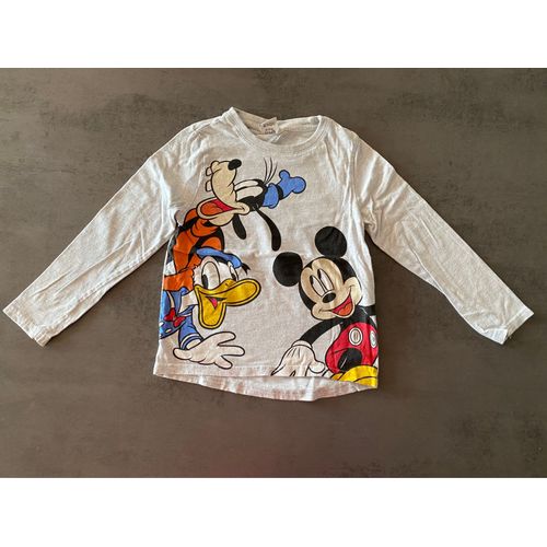 T-Shirt Longues Manches Gris Disney Kiabi Taille 6 Ans