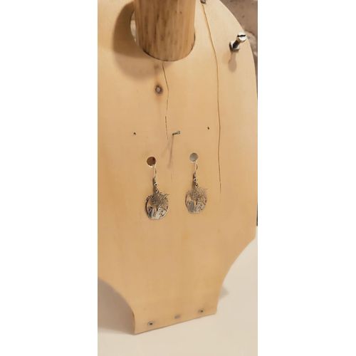 Boucles D'oreilles Fantaisie N46 Écureuils Argentés