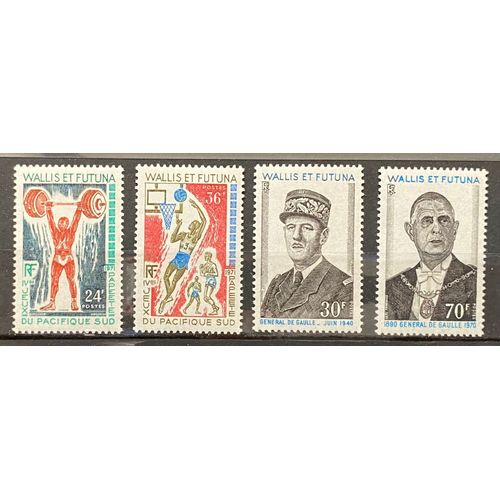 Lot De 4 Timbres Neufs* Wallis Et Futuna 1971 Y&t N° 178 À 181