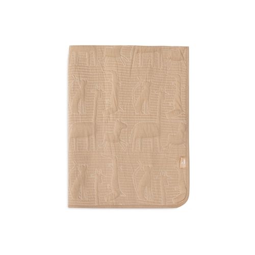 Couverture Bébé 75x100 Cm Jungle Jambo Biscuit Et Oatmeal - Jollein