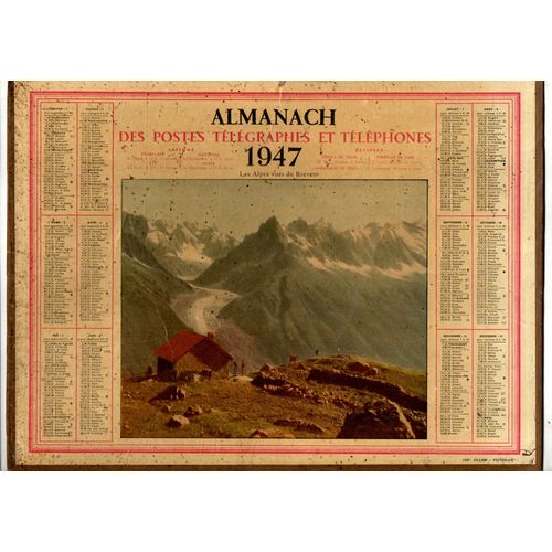 Almanach Des Postes, Télégraphes Et Téléphones 1947
