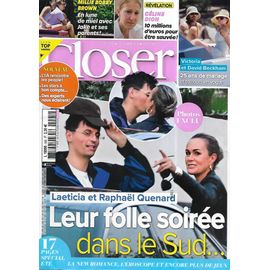 Closer N°995 05/07/2024 Laeticia & Raphaël Quenard/ Millie Bobby Brown/ Céline Dion/ Victoria & David Beckham/ Lady Gaga/ Charlotte Cardin/ Rachel Legrain-Trapani/ Alessandra Ambrosio