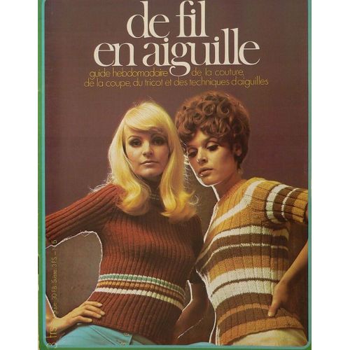 Revue De Fil En Aiguille N° 5 1971 Guide Modeles Tricot Couture Aiguilles Ouvrage