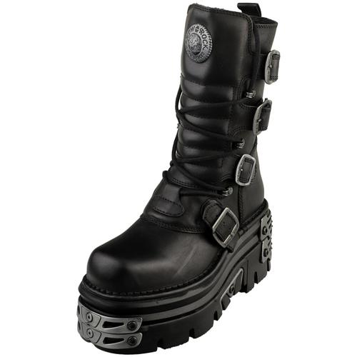 Bottines Plateforme New Rock M-373-S44 Noir Unisex - 36