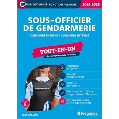 Sous-Officier De Gendarmerie - Tout-En-Un - Catégorie B - Édition 2025-2026
