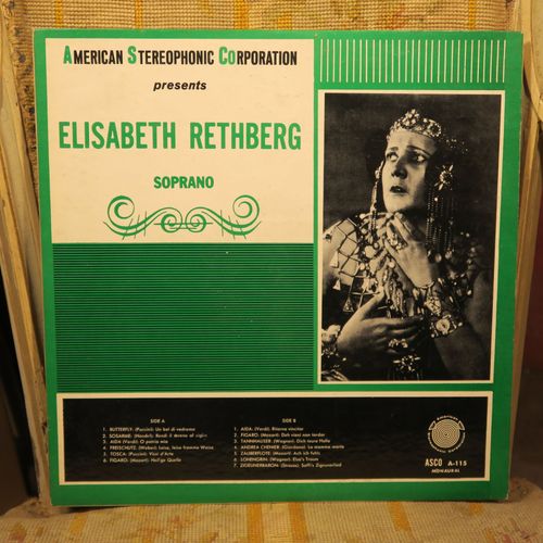 Elisabeth Rethberg Soprano Mozart Verdi Etc..