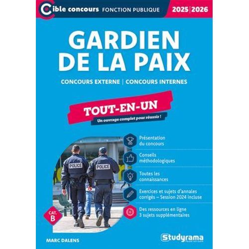 Gardien De La Paix - Tout-En-Un - Catégorie B - Édition 2025-2026