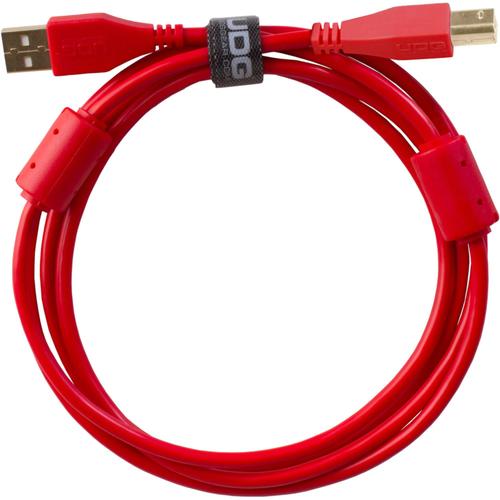 UDG U95001RD câble audio USB 2.0 A-B droit rouge 1 mètre