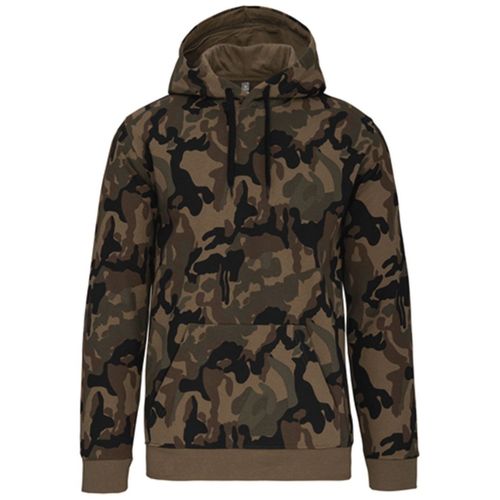 Sweat-Shirt À Capuche - Unisexe - K476 - Vert Olive Camo