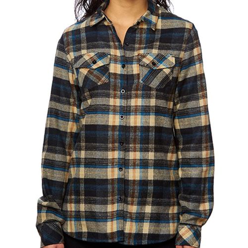 Chemise Manches Longues - Femme - Bu5210 - Kaki Check Beige