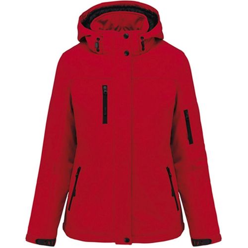 Parka Softshell Matelassée À Capuche - K651 - Femme - Rouge