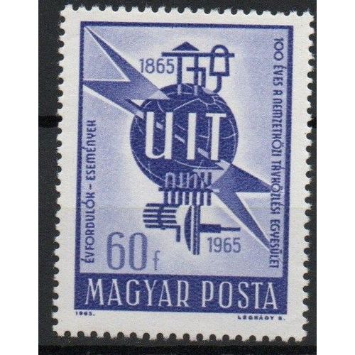 Hongrie Timbre Union Internationale Des Télécommunications 1965