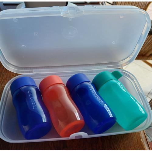 Boite Tupperware Avec 4 Petites Bouteilles, Ideale Pour Partir En Vacances