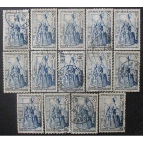 France N°956 X 14 Oblitéré