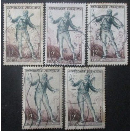 France N°957 X 5 Oblitéré