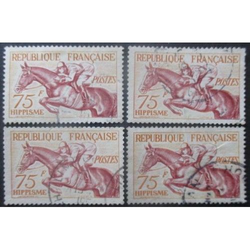 France N°965 X 4 Oblitéré
