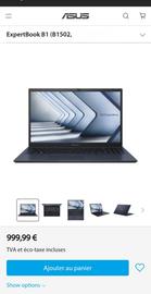 ASUS EXPERT BOOK B1502CB 15.6" Intel Core i5-1235U - Ram 8 Go - SSD 256 Go