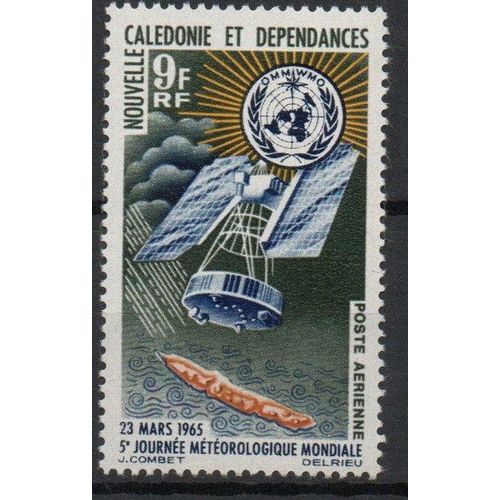 Nouvelle Calédonie Timbre Journée Météorologique Mondiale 1965