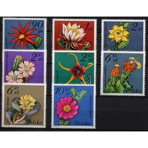 Pologne Timbres Les Fleurs 1981