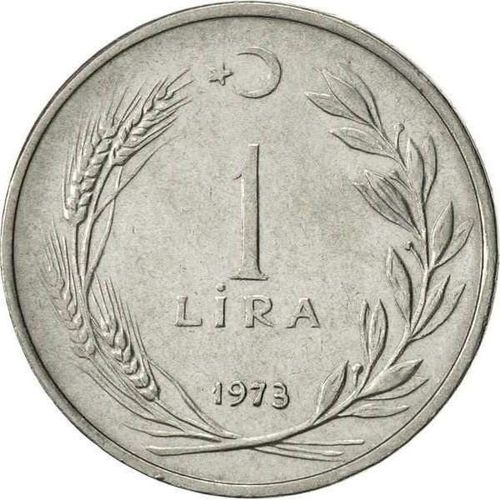 Turquie ( Turkiye Cumhuriyeti ) = Pièce De 1 Lira De 1973, En Nickel.