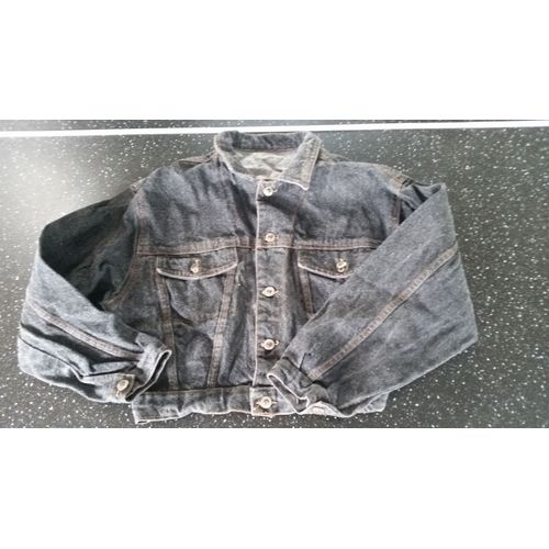 Veste En Jean Chauve-Souris Gris