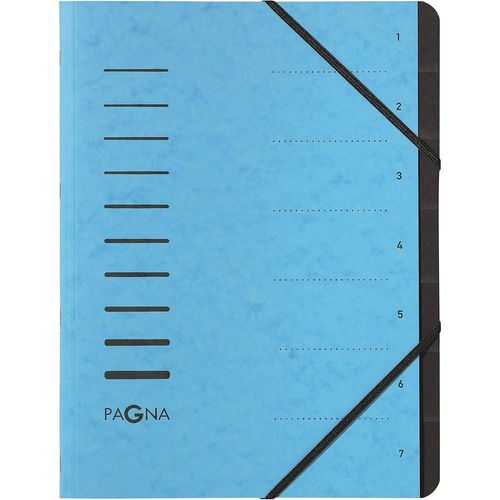 Pagna Trieur "Sorting File", 7 Compartiments, Bleu Clair